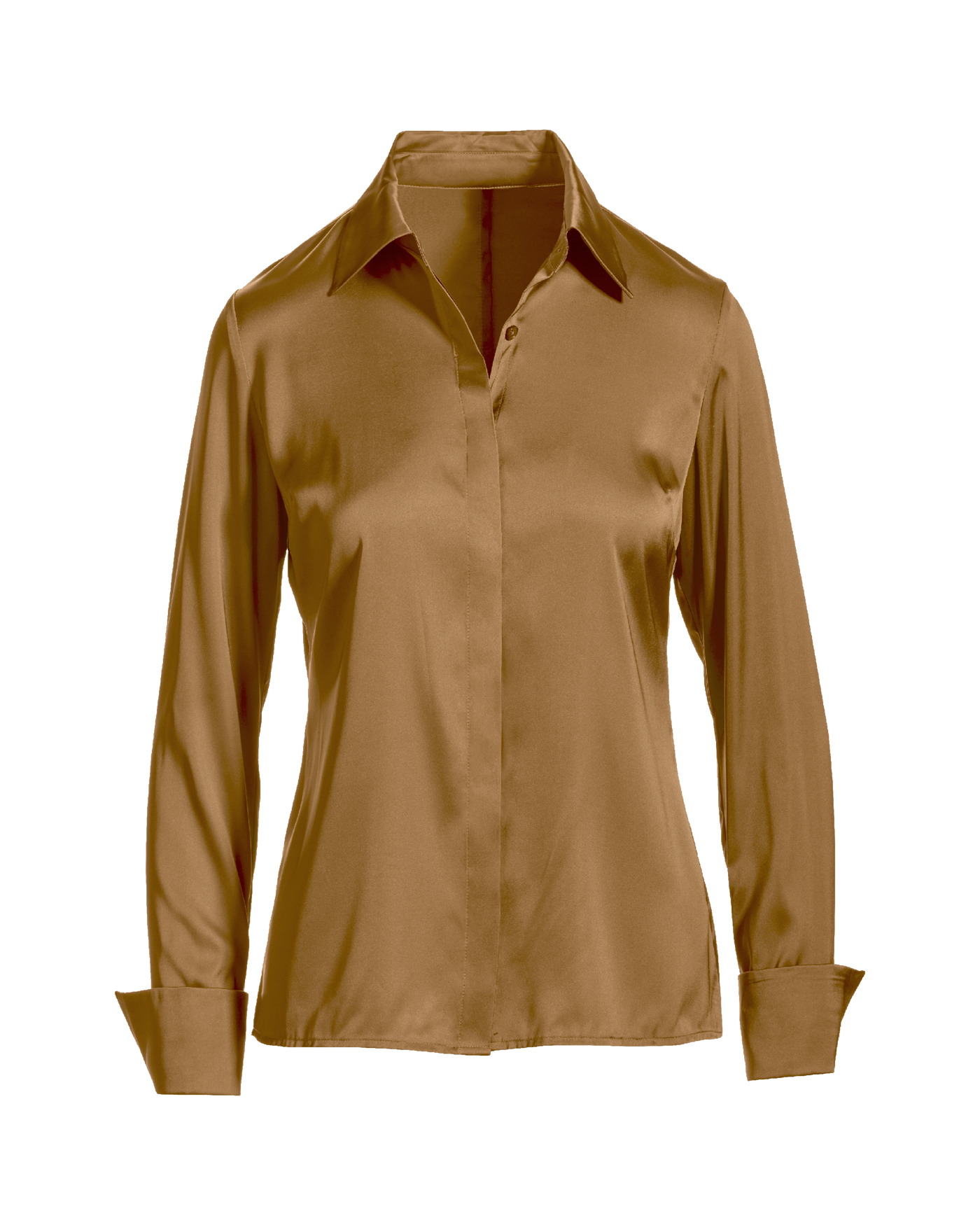 Button-Up Charmeuse Blouse