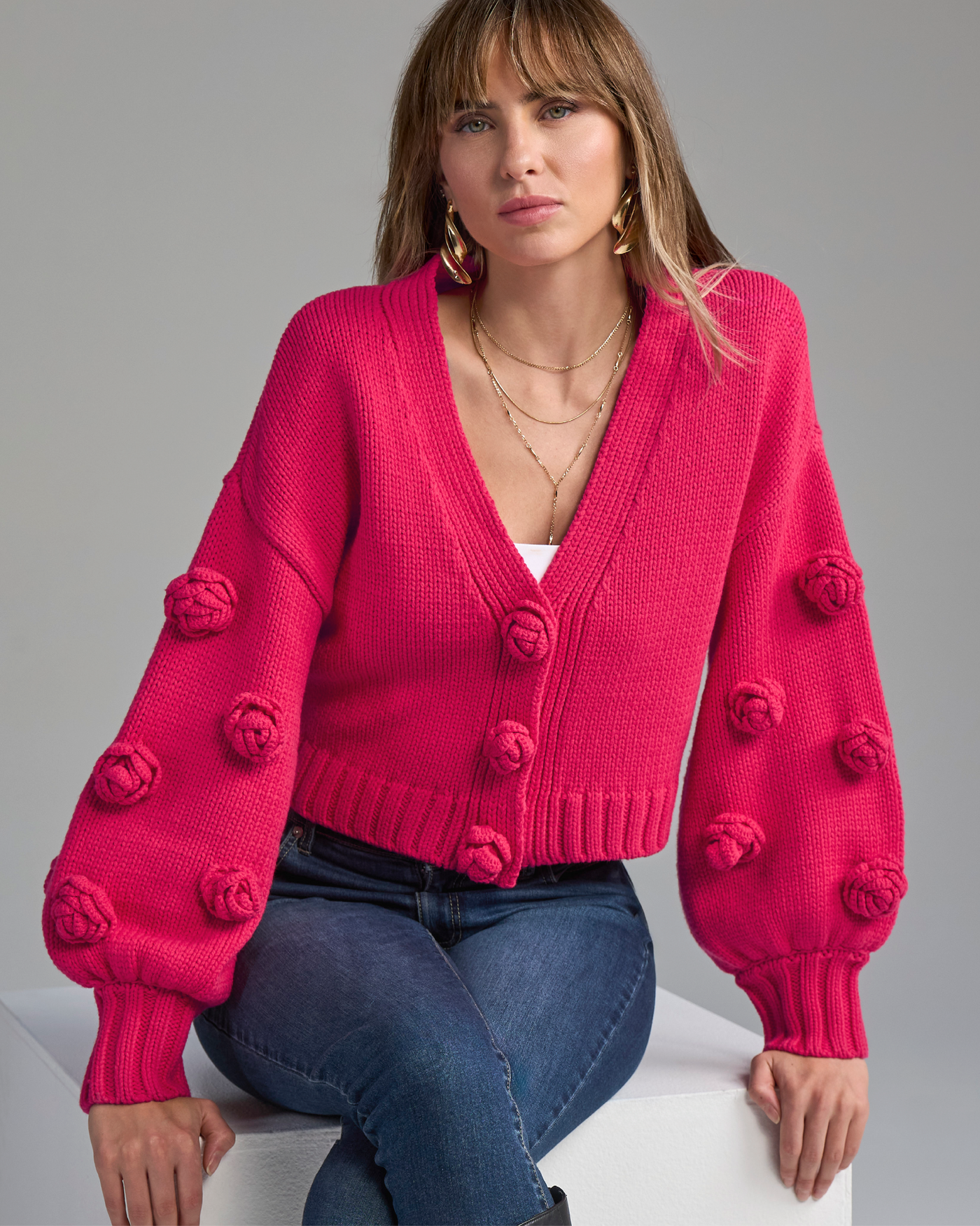 Knit Cardigan Sweater